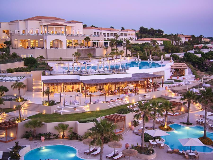 Grecotel Luxme Palms At Riviera Olympia & Aqua Park Loutrá Killínis Dış mekan fotoğraf